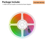 5V RGB COB LED Strip 576LEDs/m Bluetooh App IR Remote Control USB RGB LED Strip Flexible Tape for TV Backlight Room Decoration