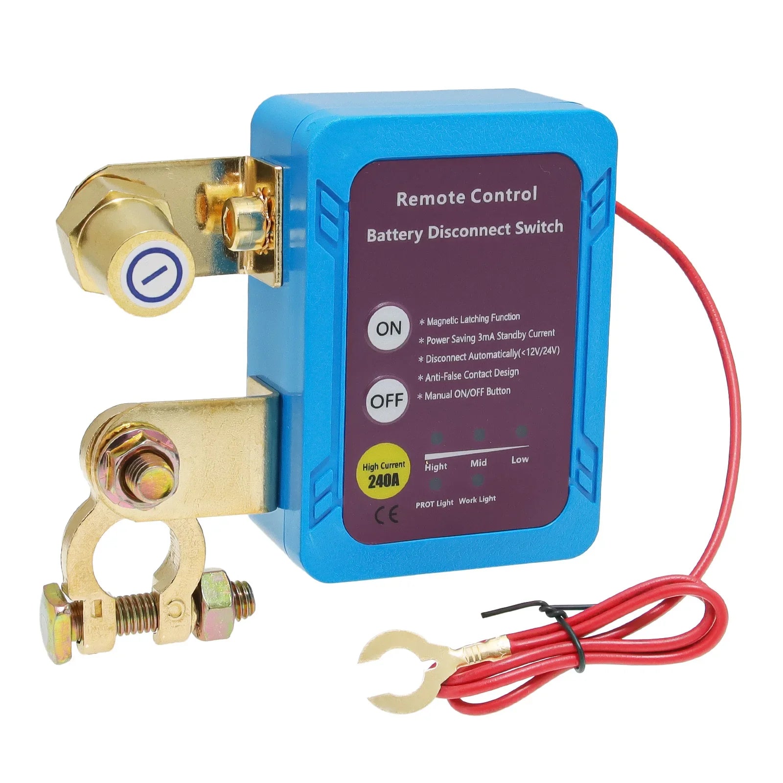 Remote Battery Disconnect Switch,Automatic Power Shut Off Remote Control,12V 240A Battery Disconnect Power Switch For Car Truck