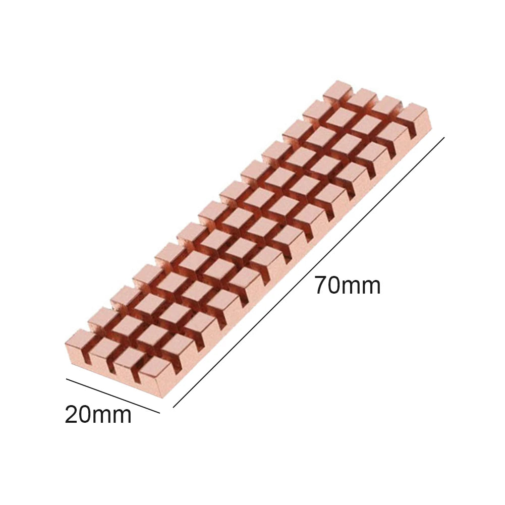 PC Notebook SSD Heat Sink PCI-E NVME NGFF M2 2280 Solid State Hard Disk Heatsink Computer Cooler Copper Radiator Accessories