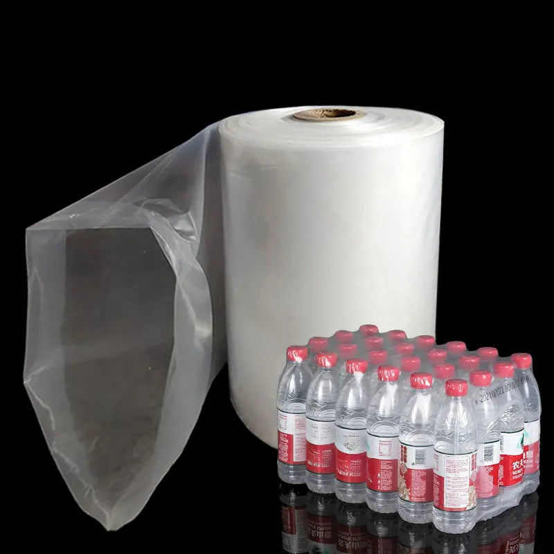 PE Heat Shrink Film Mineral Water Beverage Packaging Film Thickening Tear Resistance Plastic Pack Cylinder Films Shrink Bag Tube