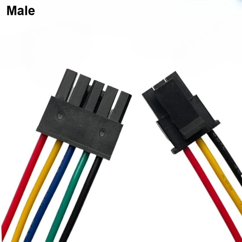 5PCS Micro-fit Molex MX3.0 Dual Row Small 5557 5559 Male Female Air Dock Electronic Terminal Wire Cable Harness20AWG 20/30/50CM