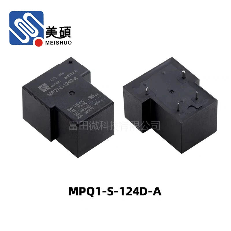 1Pcs MEISHUO Relay MPQ1-S-112D-A MPQ1-S-124D-A 4Pin 30A Synchronous NT90 SLA-12VDC-A 5V 12V 24V Power Relay