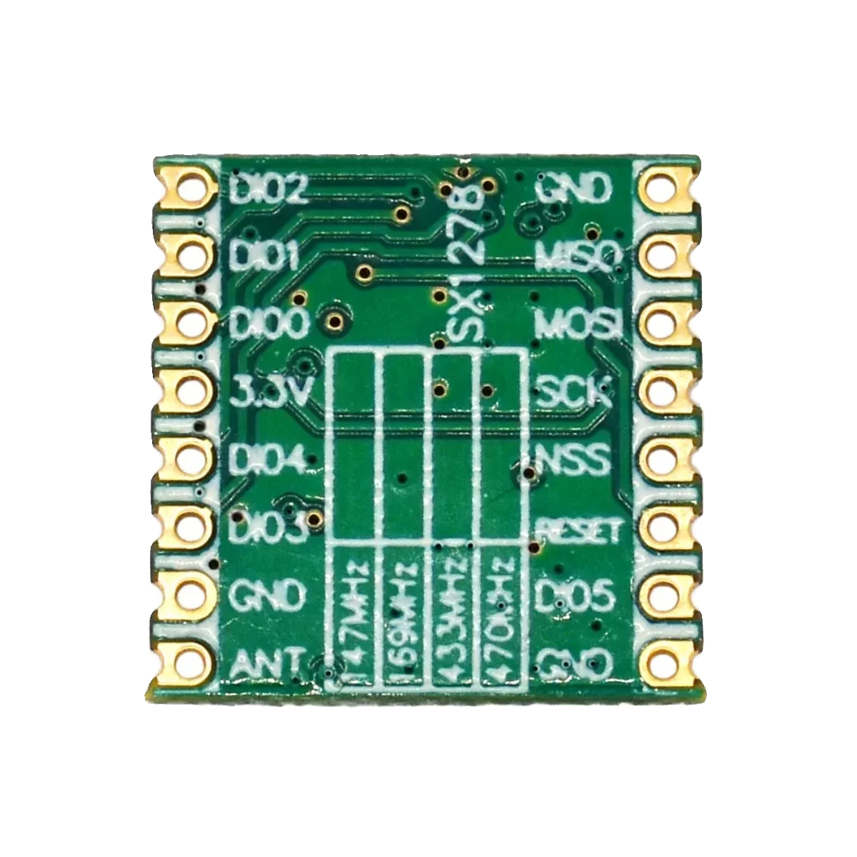 10PCS 433 470 868 915 Mhz SX1278/6 Wireless LoRa Spread Spectrum Module Low Power SPI Interface Long Distance 7 RFM95 98 96