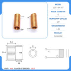 hollow inductor coil inductor copper wire  full specifications
