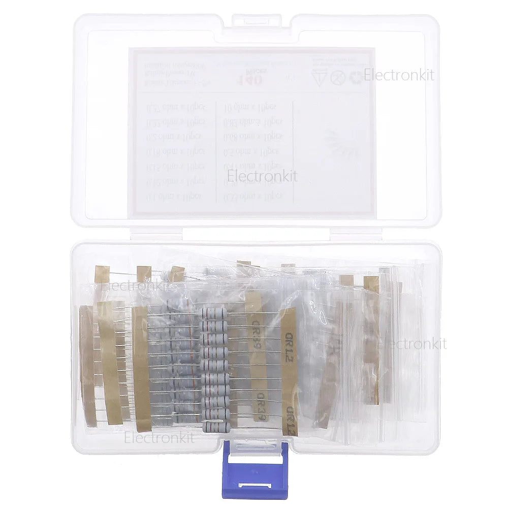 140Pcs 14Value 1W Fuse Wirewound Resistor kit 0.1ohm 0.12R 0.15R 0.18R 0.2R 0.22R 0.27R 0.33R 0.39R 0.47R 5 0.68R 0.82R 10ohm