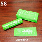 100pcs/lot 18650 Lithium Battery Heat Shrinkable Film PVC Heat Shrinkable Skin Battery Packaging Skin Insulation Sleeve