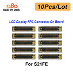 10Pcs LCD Display FPC Connector On Main Board Motherboard For Samsung S21 FE S20 S22 S23 S24 S25 Plus Ultra Screen FPC Connector