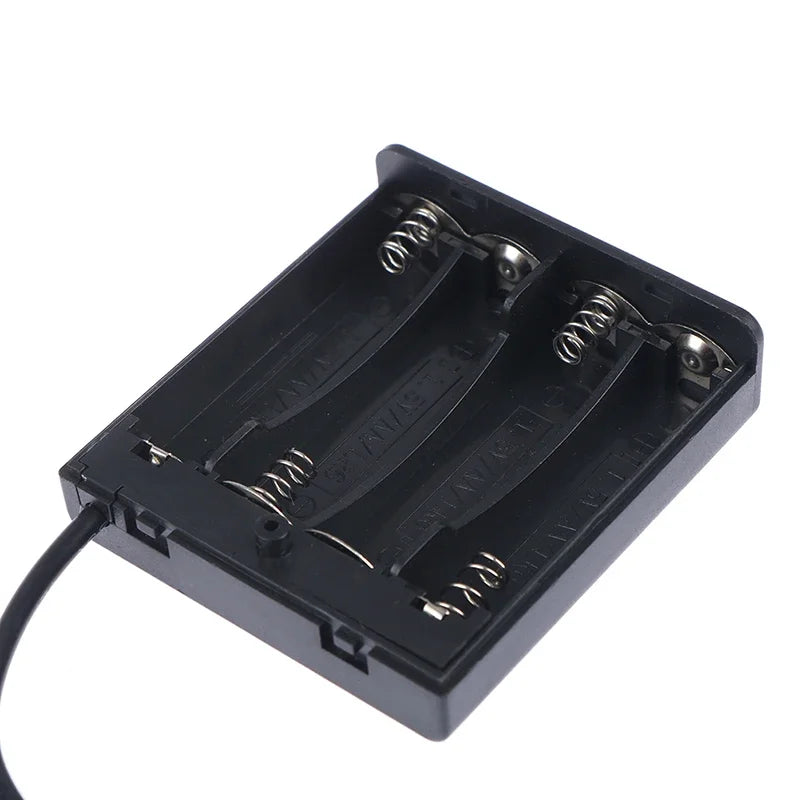 1/2PC 4XAA USB Battery Box For 5V LED Strip Lights USB Mini Power Supply Battery Box With Cover And Switch