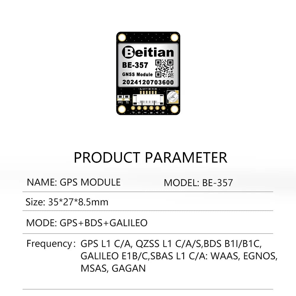Beitian GPS Module with Compass M8 M9 M10 Ceramic Antenna on-board flight controller FPV GNSS GPS Receiver Antenna Module Ublox