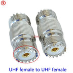 1Pcs SO239 UHF Female Jack To SO239 PL259 UHF Male Female Straight Connector UHF To UHF Female RF Fast Delivery Brass Copper