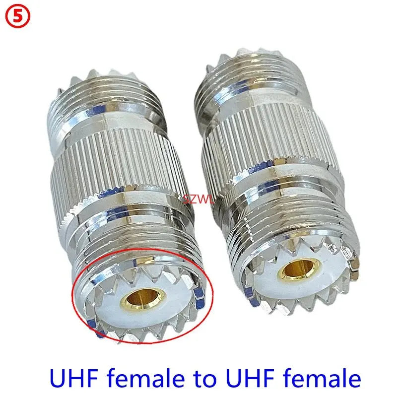 1Pcs SO239 UHF Female Jack To SO239 PL259 UHF Male Female Straight Connector UHF To UHF Female RF Fast Delivery Brass Copper
