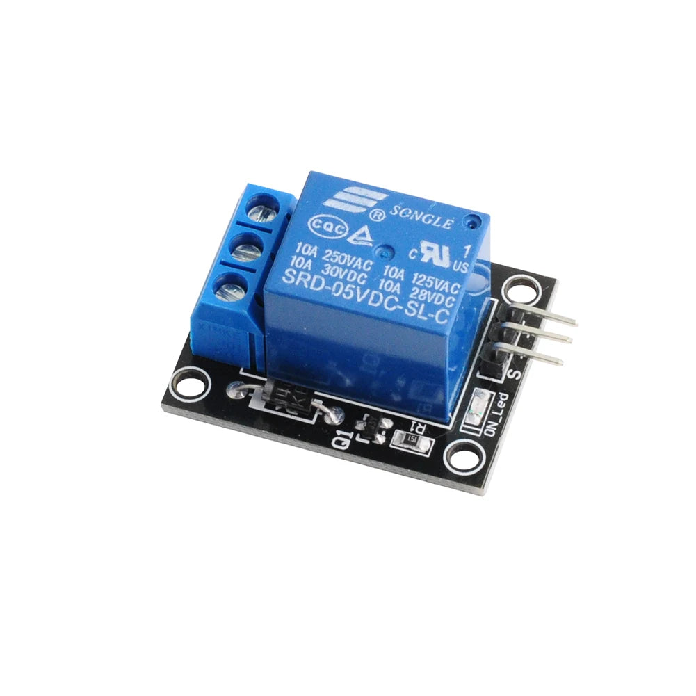 10pcs 5V 1 Way Channel Relay Module SRD-05VDC-SL-C with NO/NC Contact Control Support High Level Trigger for Arduino