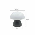 Mushroom LED Table Lamp Touch Dimming USB Charging Night Light for Bedroom/Desk/Coffee Bar Decorative Ambient Night Lighting