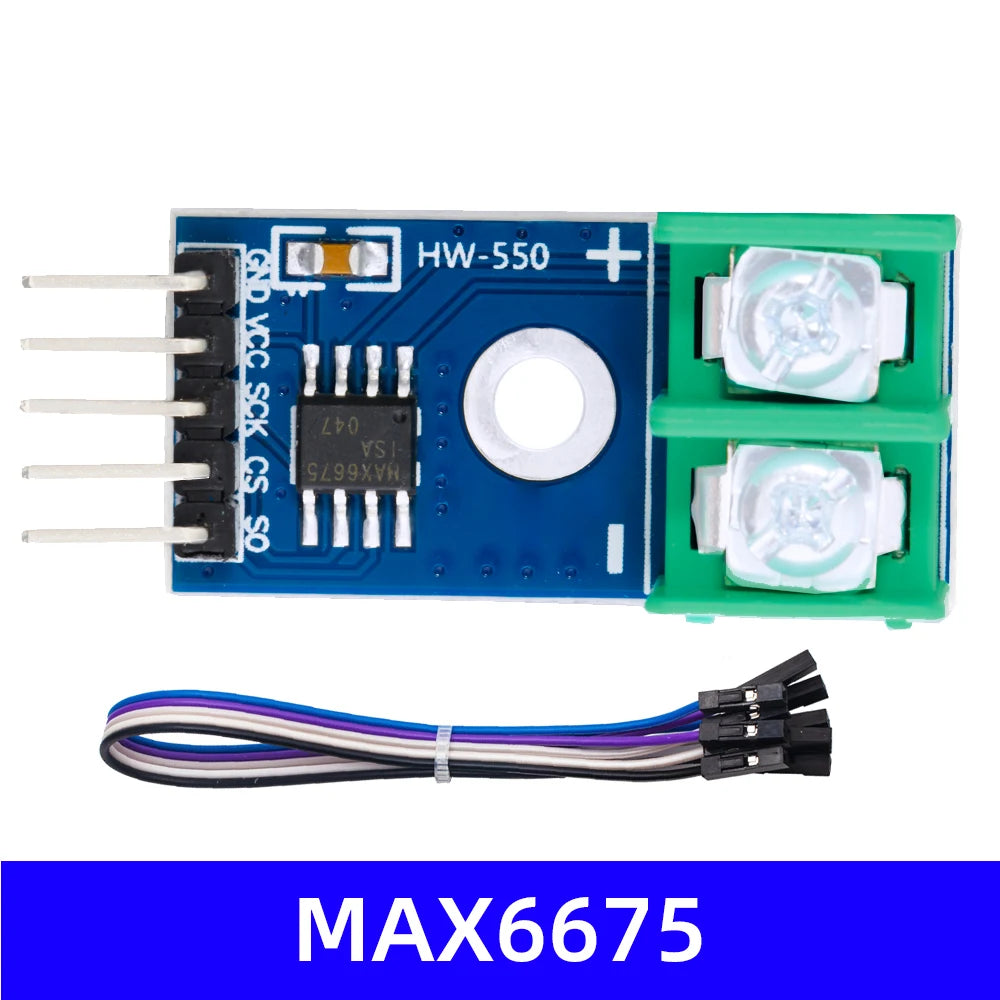 1PCS  MAX6675 Module + K Type Thermocouple Thermocouple Senso Temperature Degrees Module for arduino