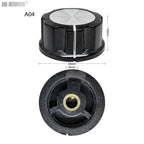 2pcs A01 A02 A03 A04 A05 Silver Tone Top Potentiometer Volume Control Rotary for 6.35mm Shaft Guitar Volume Knob