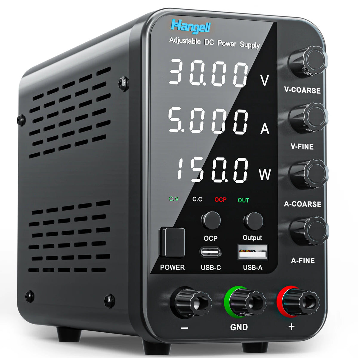 DC Power Supply 30V 10A 5A Variable Bench Power Supply Adjustable Lab Power Supply 60V 5A 120V 3A Voltage Regulator