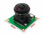 Raspberry Pi 4B/3B+ 175 Degree Wide-Angle Camera -5MP OV5647 Sensor with Adjustable Focus & 1080P HD