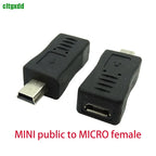 Cltgxdd USB 2.0 Adapter Mini 5P to A Male Female Micro to USB Android Data Side T Port Converter Selector Connector