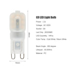 1pcs Mini G9 1W 2W LED Light Bulb AC 220V SMD 2835 LED Lamp For Chandelier Replace 20W 30W Halogen Lamp Home Indoor Lighting