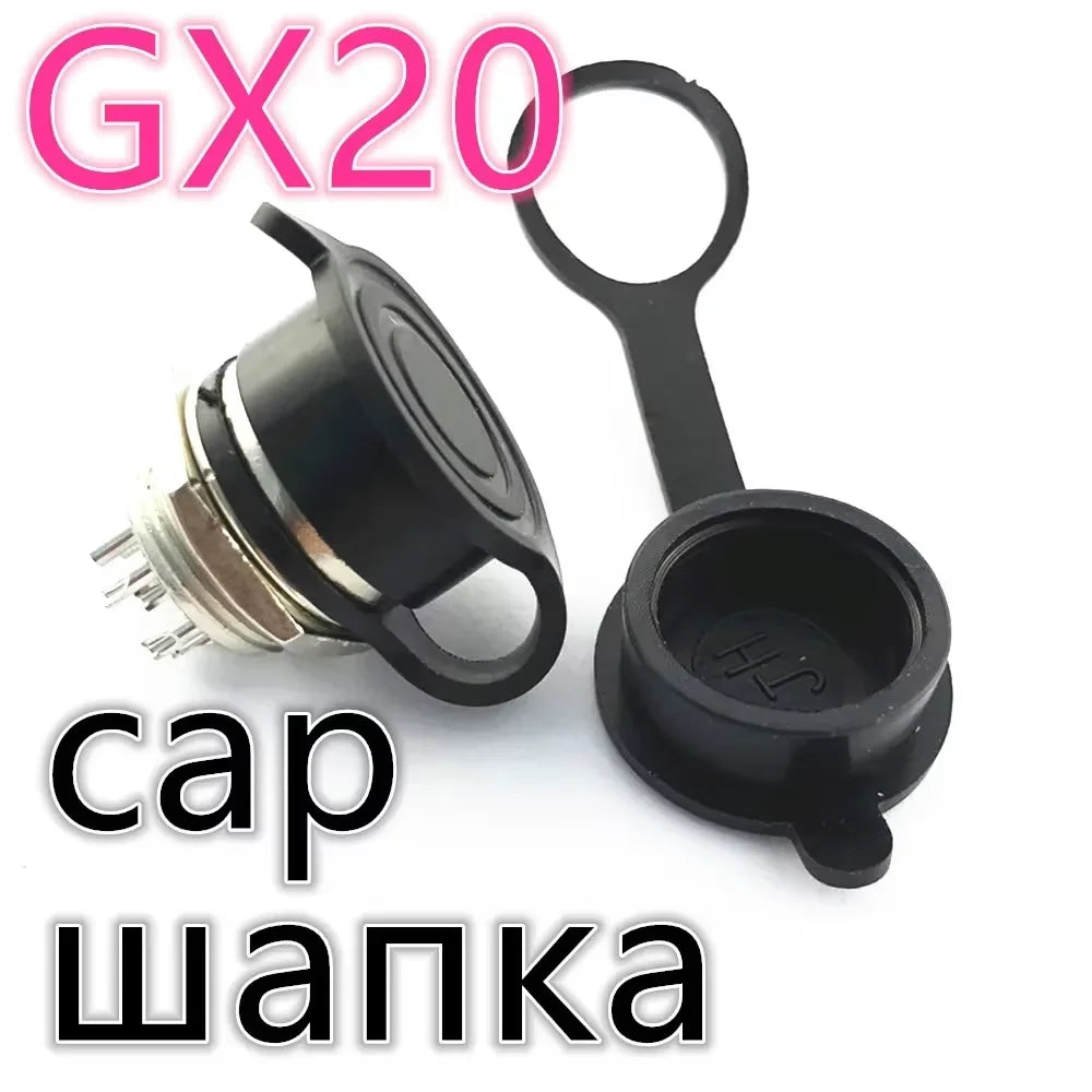 GX12 GX16 GX20 2/3/4/5/6/7/8/9/10 Pin Male Female Butting Wire Cable Circular Aviation Socket Plug Panel Connector Dropshipping
