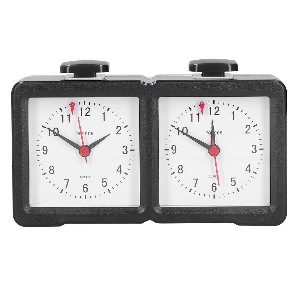 Multifunction Chess Analog Clock Count Up Count Down Timer Mute for Board Game Competition