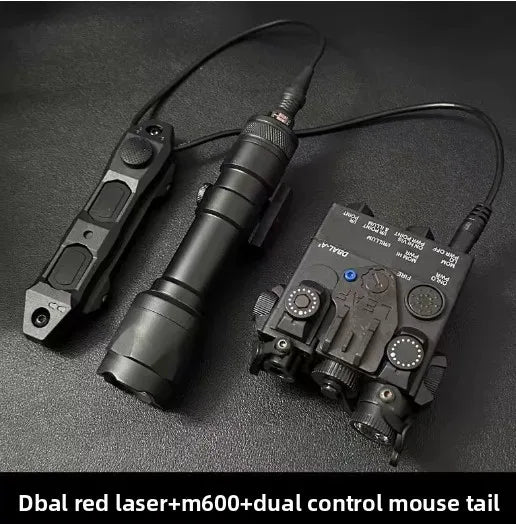 DBAL-A2 PEQ15 Red Green Dot IR Laser Sight  Light Tactical M600 Flashlight Armas White Scout Lamp Fit 20MM Picatinny Rail