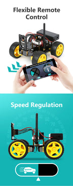 ESP32 Smart Robot Car Kit  Remote Control Car for Arduino Programming Project STEM Education Science Coding Kit