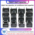 CBB61 Fan Air Conditioner Starting Capacitor 450V 1/1.2/1.5/2/2.5/3/3.5/4/4.5/5/6/7/8/10/12UF Ceiling Fan Hood Motor Capacitor