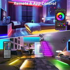 Smart LED Strip Lights 1m-20m Music Sync 5V RGB Led Light with App and Remote Control Christmas Party Room Decoration Lighting