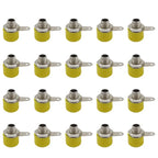 20Pcs 4mm Banana Socket Jack Female Connector Binding Post Speaker Panel Terminals Banana Plug Adapter 5 Colors
