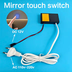 AC 110V-220V High Quality 12V 1A Bathroom Mirror Switch Touch Sensor For Led Light Mirror Headlight Bathroom Capacitance Sensor