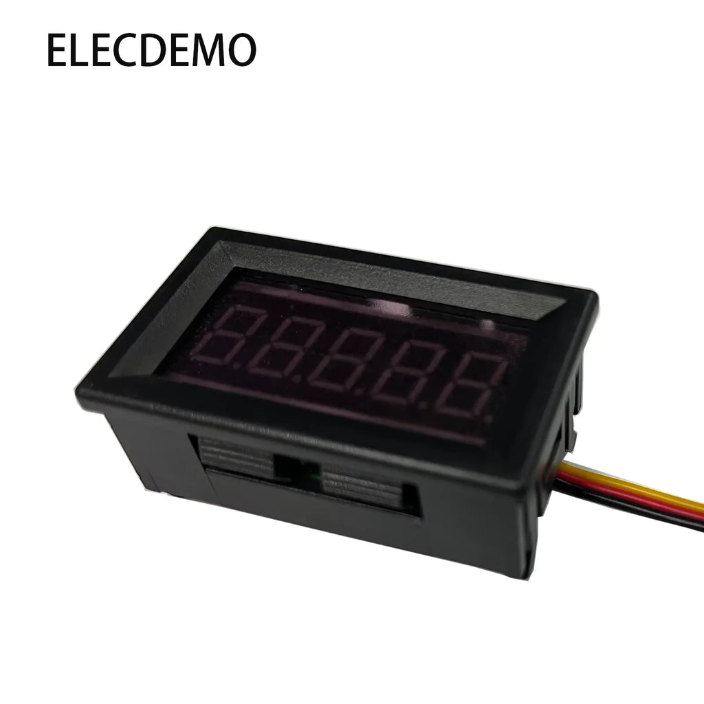 5-Digit High Precision DC Digital Voltmeter Panel Meter Head, 0-99.999V (100V), RS485 Modbus RTU Online, LED Display DIY Module