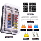 Universal 12 Ways 6 Ways Blade Fuse Block 12V 32V Car Fuse Holder Box Marine Auto Fuse Connector Switch With LED Indicator Light
