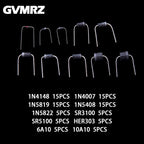 10Values  SR3100 Schottky 10A10 rectifier fast recovery diode 1N4148 1N4007 1N5819 1N5408 1N5822