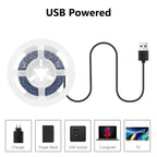 DC 5V USB LED Strips 2835 Diode Tape LED Ribbon Light TV Mirror Backlight Lighting Room Decor Lamp LED String Light 1M-5M