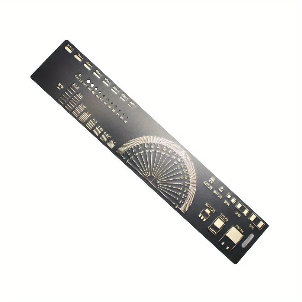 3 Size PCB Ruler Set 15cm/20cm/25cm Multi-functional Measuring Tool for SMD Components Capacitor Chip IC SMD Diode for Arduino
