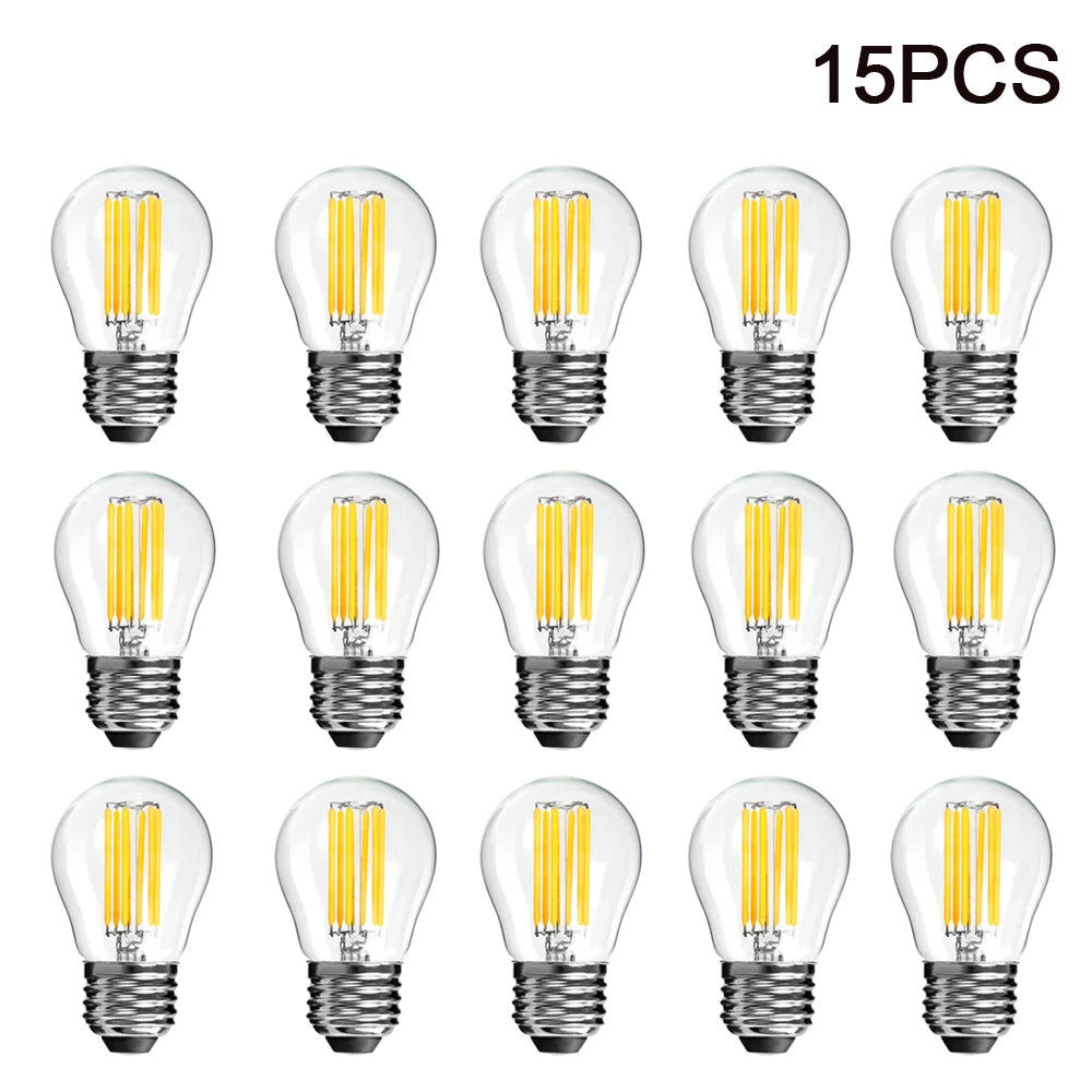 Led Filament Edison Bulb E27 G45 Mini Globe 4W 6W Dimmable Vintage Led Lamp 2700K Warm White For String Light Bulb