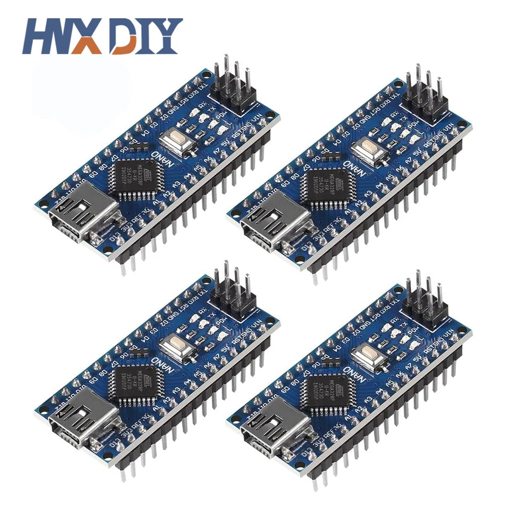 4PCS Mini / Type-C / Micro USB Nano 3.0 Atmega328P Controller Compatible Board for arduino CH340 USB driver 16Mhz ATMEGA328P
