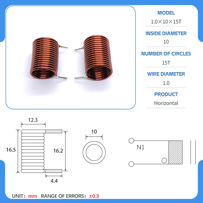 hollow inductor coil inductor copper wire  full specifications