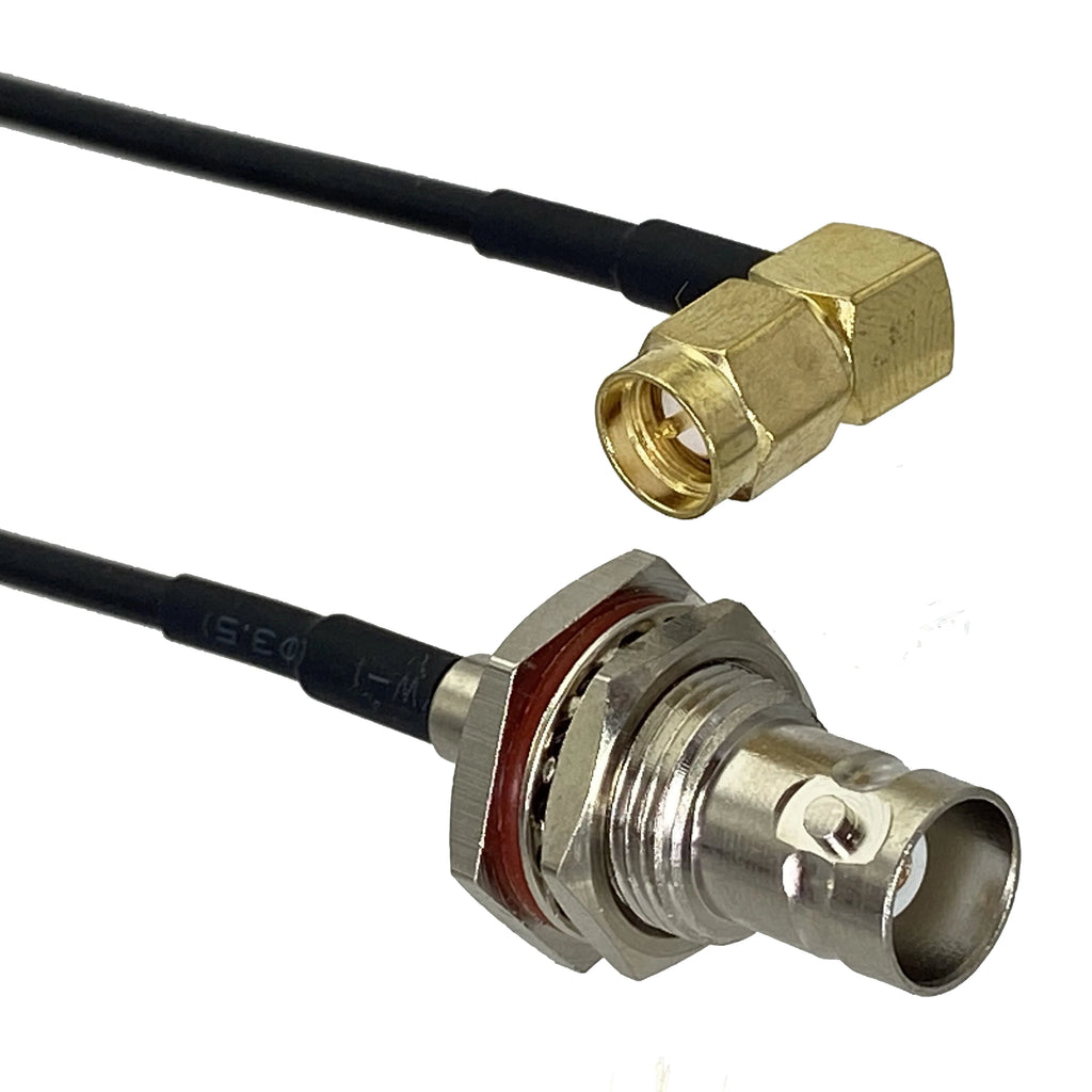RG174 BNC to BNC SMA Male plug & Female jack Straight & Right Angle RF Jumper pigtail Cable 4inch~10FT