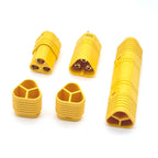 MR60 MR 60 Fireproof Female Male Three-core Connector With Sheath 3.5mm Brass Gold Plated For Lipo ESC RC Model