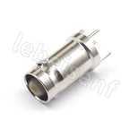 BNC-KE copper BNC/Q9 female PCB soldering board straight plug BNC connector four-legged soldering board BNC female seat 50 ohm