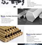 CAZN M8 Welding Panel Connector Male Female Back Mount Socket SMD 3 4 5 6 8 Core Angle Pin Male and Female Socket