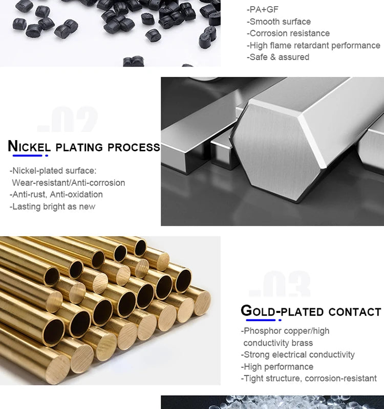 CAZN M8 Welding Panel Connector Male Female Back Mount Socket SMD 3 4 5 6 8 Core Angle Pin Male and Female Socket