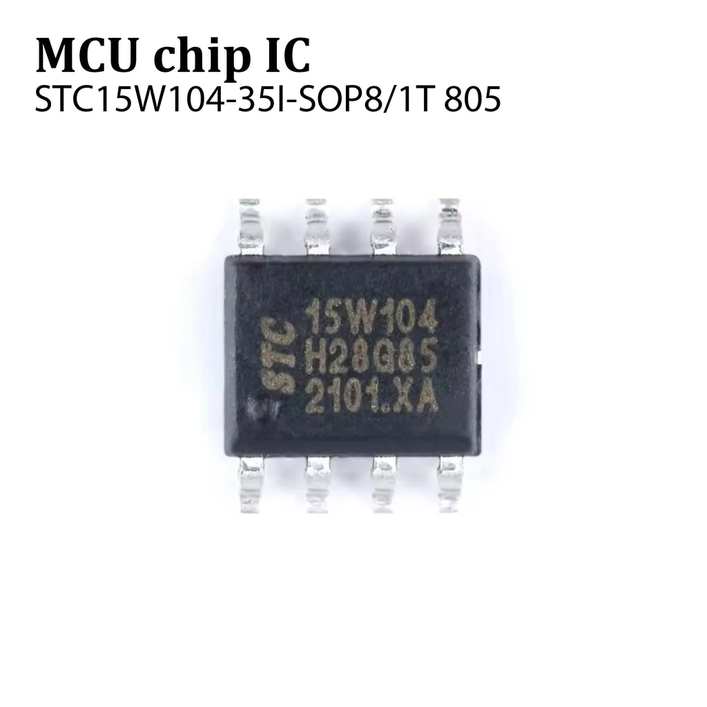 5Pcs STC15W104 STC15W104-35I STC 15W104 SOP8 Enhanced 1T 8051 Microcontroller MCU IC Controller Chip 15W104-35I