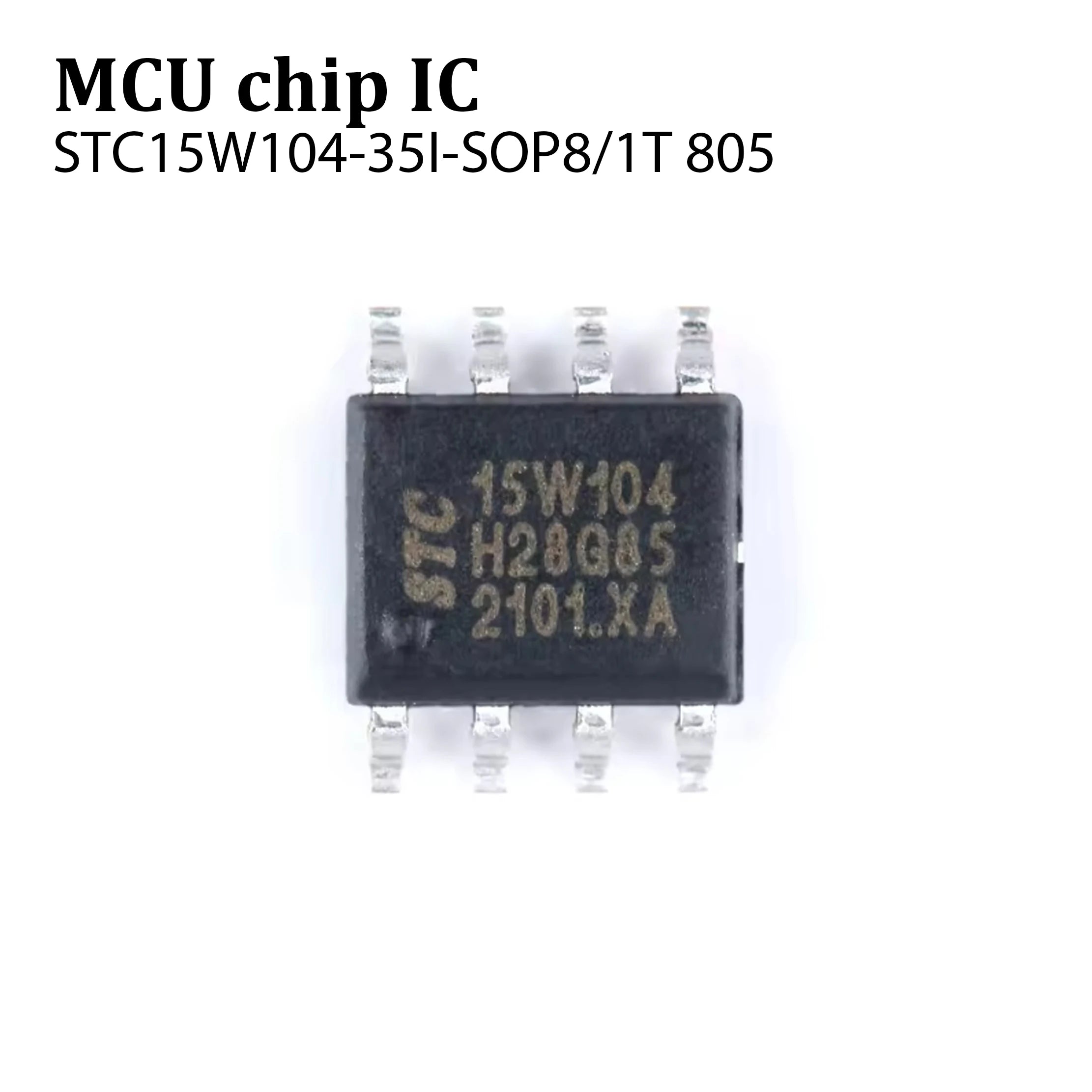 5Pcs STC15W104 STC15W104-35I STC 15W104 SOP8 Enhanced 1T 8051 Microcontroller MCU IC Controller Chip 15W104-35I