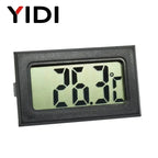 Mini Digital LCD Thermometer Hygrometer Gauge Freezer Tester Temperature Sensor Humidity Meter Detector Monitor Indoor Pet Car