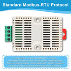 SHTC3 Temperature Humidity Sensor 35MM DIN Tracks Output RS485 Modbus Protocol Industrial Sensors Monitor Transmitter 5Pin