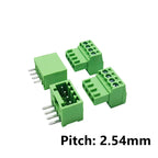 10Sets 15EDGK 2.54mm 0.1" 2EDG 2p 3p-16p Plug Screw Receptacle Socket+ 2EDGV R Wafer Male Pin Header Wire Terminal Block