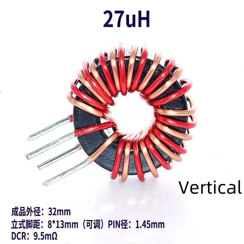 1Pcs High Current Magnetic Ring Inductor 106125-10uH 22uH 33uH 47uH 68uH 100uH Energy Storage Inductor Ring Inductor Choke Coil